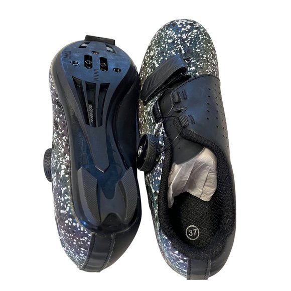 Like New Scurtain Cycling Shoes Unisex Black White Multicolor Size 37/6.5 - Picture 3 of 6